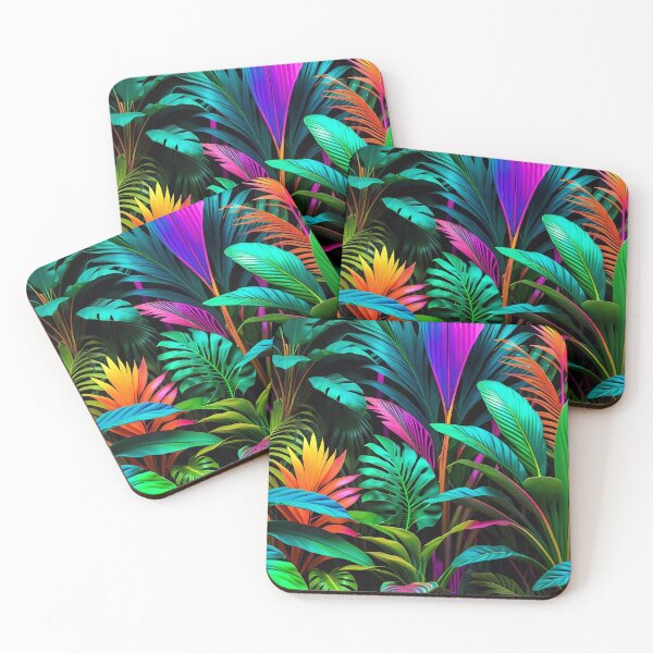 Item preview, Cool Neon Jungle Pattern designed and sold by TheArtOfPat.