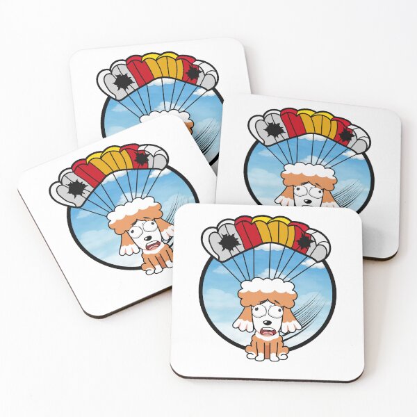 Item preview, Silly Brown dog has a broken parachute designed and sold by Pet Station.