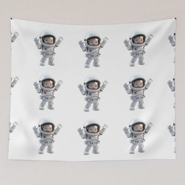 Item preview, 3D Cartoon Astronaut, Spaceman, Logo, Sticker, Wall arts, Art Prints and More designed and sold by Kevin Lou.