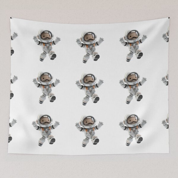 Item preview, 3D Cartoon Astronaut, Spaceman, Logo, Sticker, Wall arts, Art Prints and Mo designed and sold by Kevin Lou.