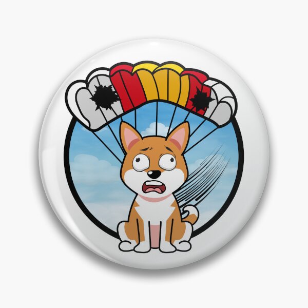 Item preview, Silly orange dog has a broken parachute designed and sold by Pet Station.