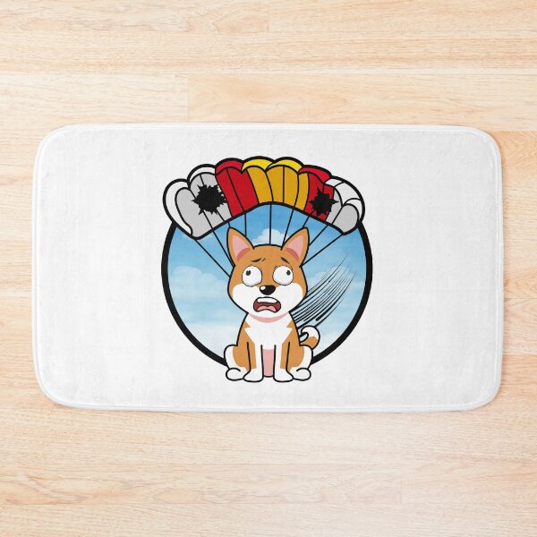 Item preview, Silly orange dog has a broken parachute designed and sold by Pet Station.