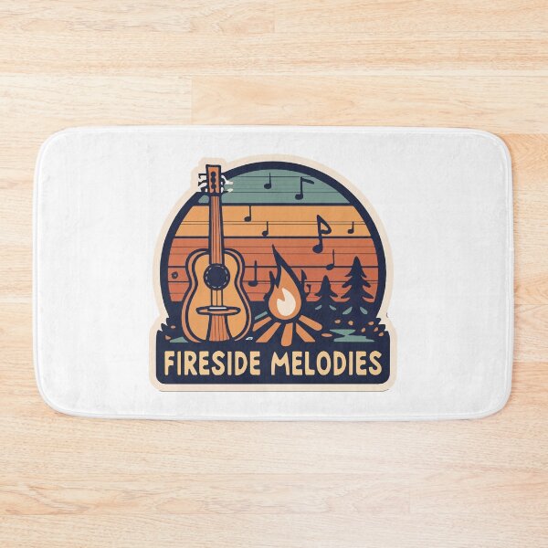 Item preview, Fireside Melodies - Rustic Acoustic Guitar Scene designed and sold by NiftyWrx.