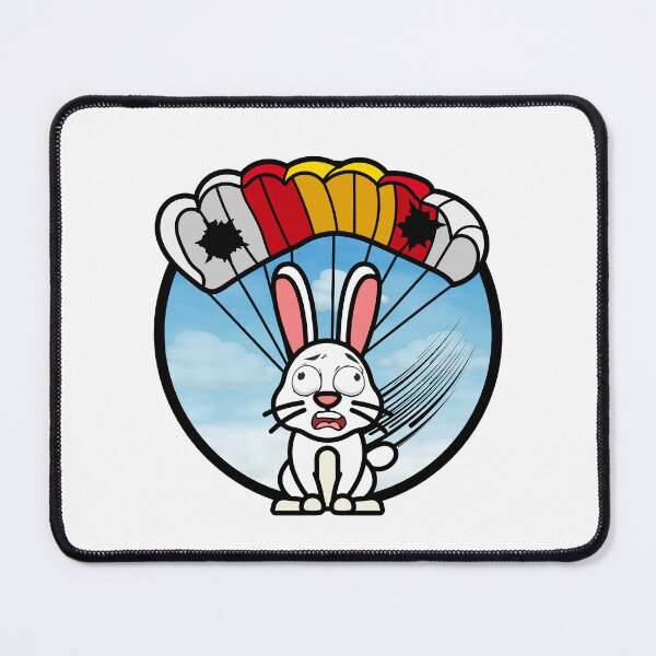 Item preview, Silly white rabbit has a broken parachute designed and sold by Pet Station.
