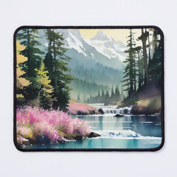 Artikelvorschau, Pacific Northwest Backwoods Frühling Sommer Blumen Creek Wasserfall entworfen und verkauft von Sarcastic Narwhal.