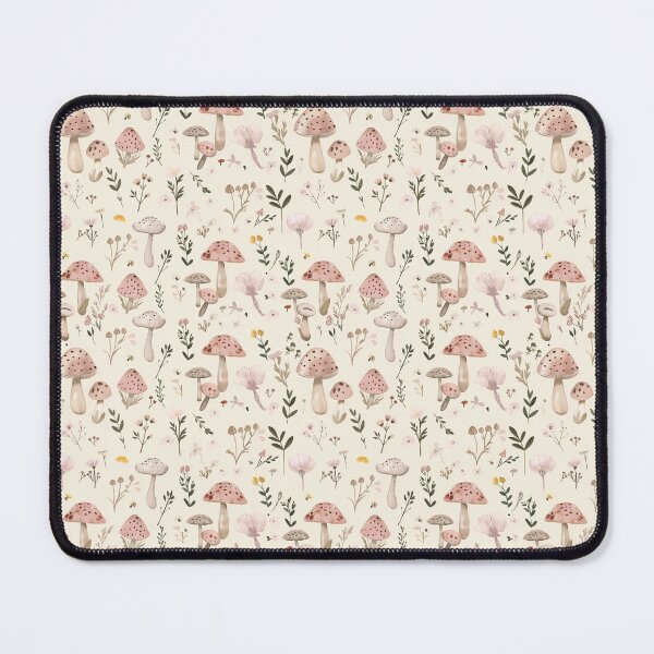 Item preview, Mushroom Cottage Core Floral Pattern designed and sold by RuralGreen.
