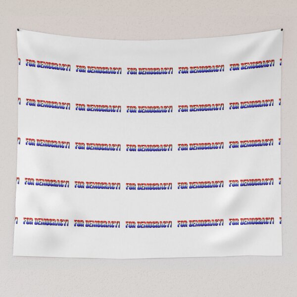 Item preview, For Democracy on white designed and sold by Cody Baker.