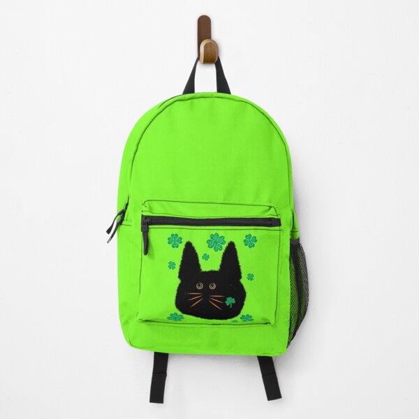 Item preview, Lucky Shamrock Black Bog Cat designed and sold by chowlet.