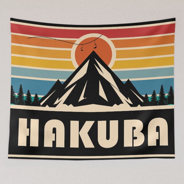 Item preview, Retro mountain gondola Hakuba Ski Resort designed and sold by rillak.