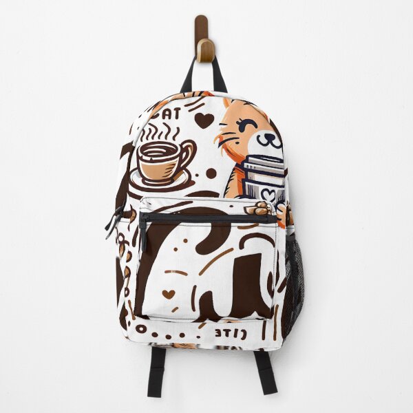 Item preview, Cute Cat with Coffee, typography designed and sold by maxmaj.