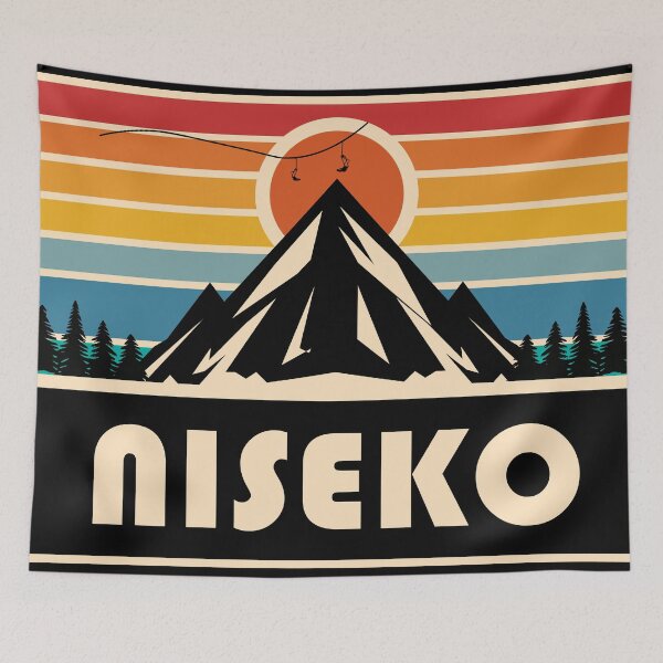 Item preview, Retro mountain gondola Niseko Ski Resort designed and sold by rillak.