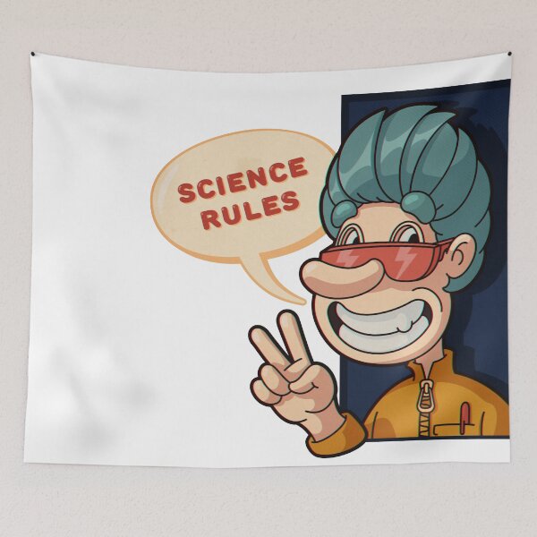 Item preview, Little mad scientist - science rules |  White background | v 01 designed and sold by DicDoc.