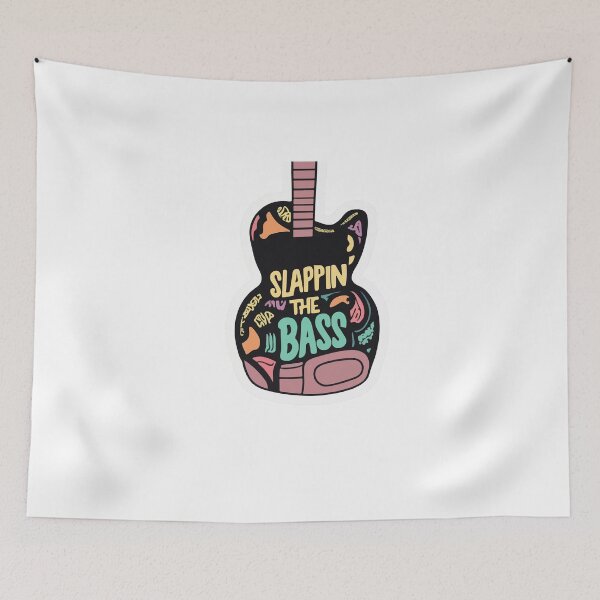 Item preview, Funky Graffiti Bass Guitar - 'Slappin' the Bass' designed and sold by NiftyWrx.