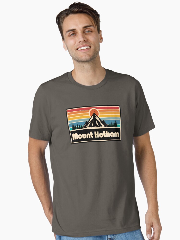 Thumbnail 1 of 7, Essential T-Shirt, Retro mountain gondola Mount Hotham Ski Resort designed and sold by rillak.