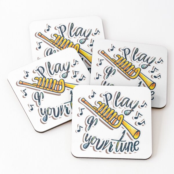 Item preview, Whimsical Watercolor Flute and Music Notes - Play Your Tune designed and sold by NiftyWrx.