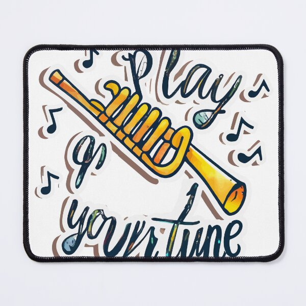 Item preview, Whimsical Watercolor Flute and Music Notes - Play Your Tune designed and sold by NiftyWrx.
