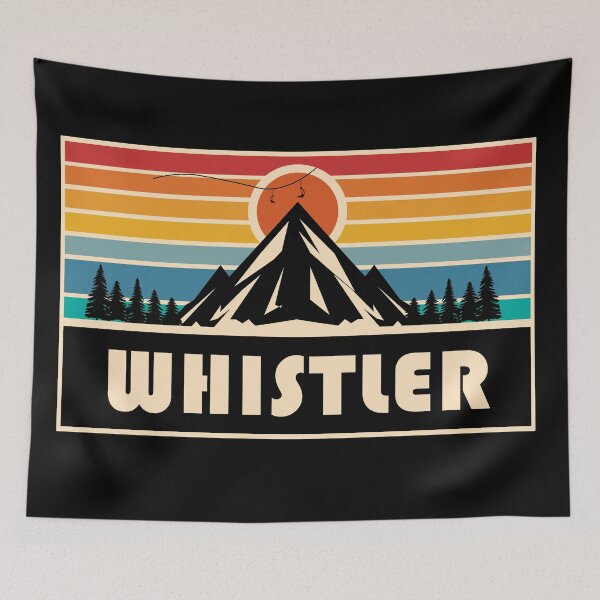 Item preview, Retro mountain gondola Whistler Blackcomb Ski Resort designed and sold by rillak.