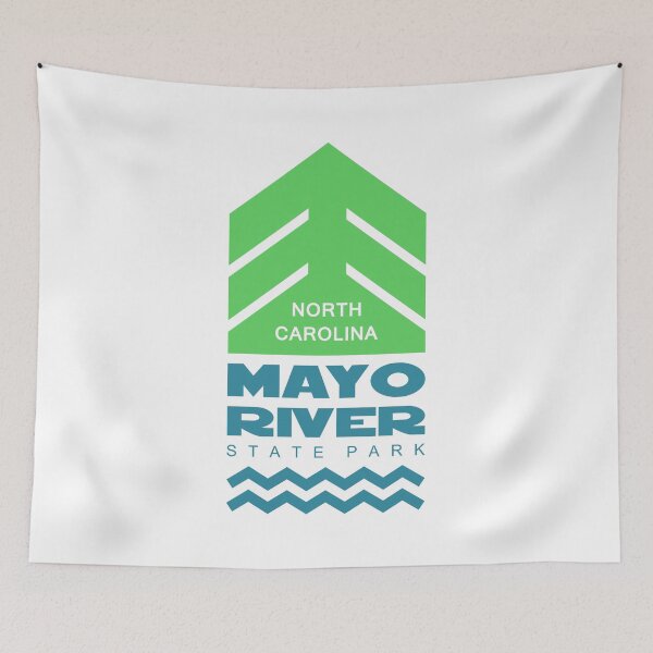 Item preview, Mayo River State Park North Carolina Green And Blue designed and sold by bivenart.