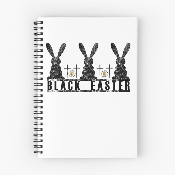 Item preview, Happy Black Easter  Egg and Black Bunny  designed and sold by XTSTUDIOART.