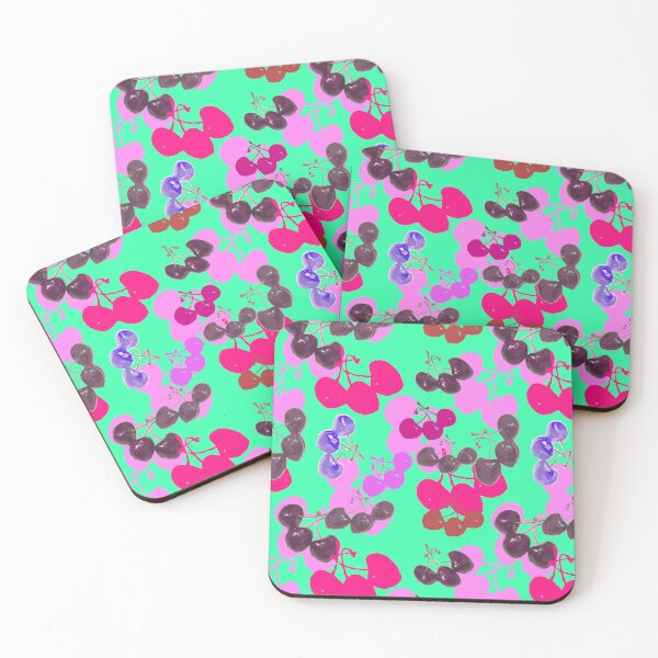 Item preview, Colorful Cherries Photography - Repeating pattern designed and sold by Victoria Rose.