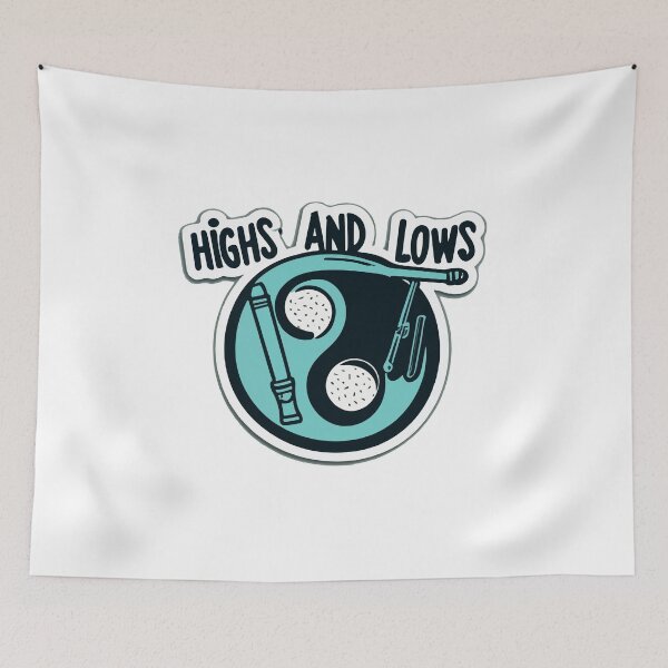 Item preview, Highs and Lows - Bass Flute & Piccolo Yin Yang Design designed and sold by NiftyWrx.