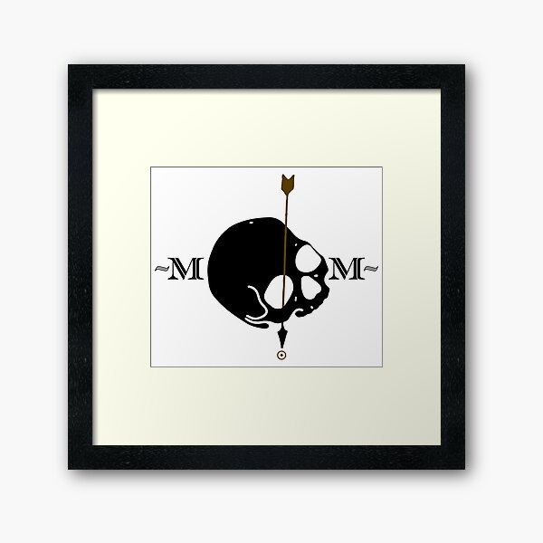 Artikel-Vorschau von Memento Mori Pfeil und Totenkopf im klassischen lateinamerikanischen Stil, designt und verkauft von GregInJapanShop.