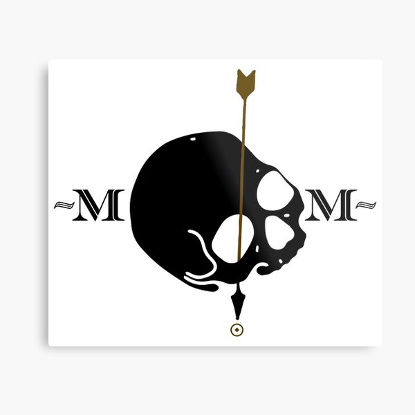 Artikel-Vorschau von Memento Mori Pfeil und Totenkopf im klassischen lateinamerikanischen Stil, designt und verkauft von GregInJapanShop.