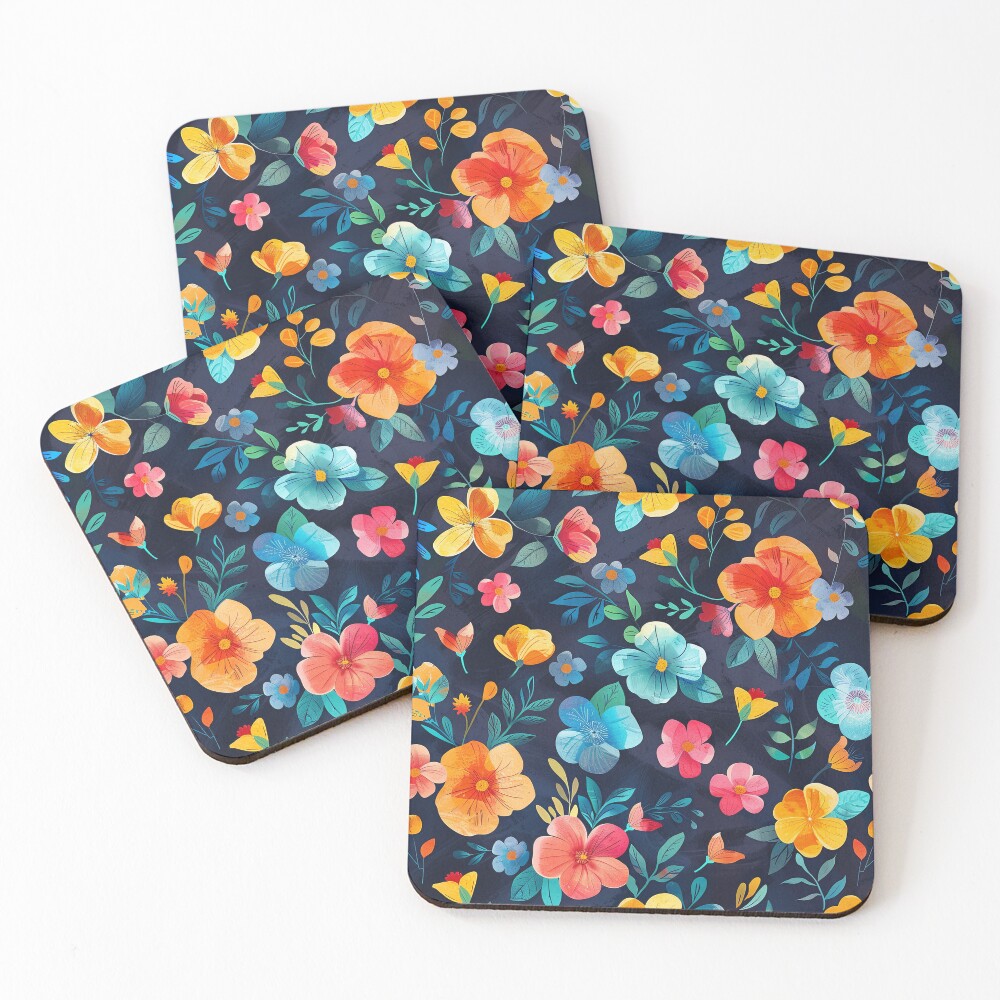 Item preview, Coasters (Set of 4) designed and sold by FlowersColorful.