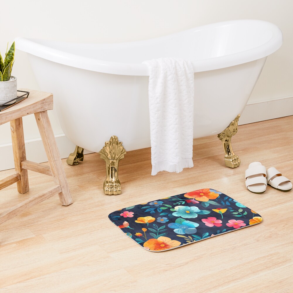 Item preview, Bath Mat designed and sold by FlowersColorful.