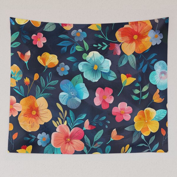 Item preview, Colorful flower pattern designed and sold by FlowersColorful.