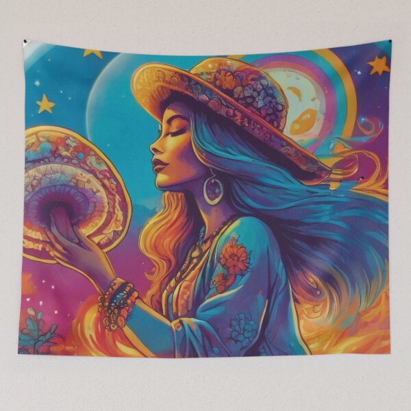 Item preview, Fungi Hippie Girl designed and sold by Random Designs.