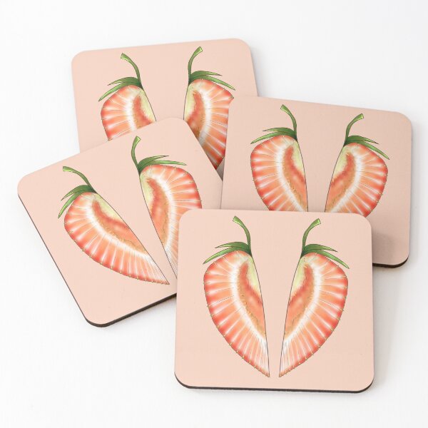 Item preview, Strawberry Halves designed and sold by fibbunny.