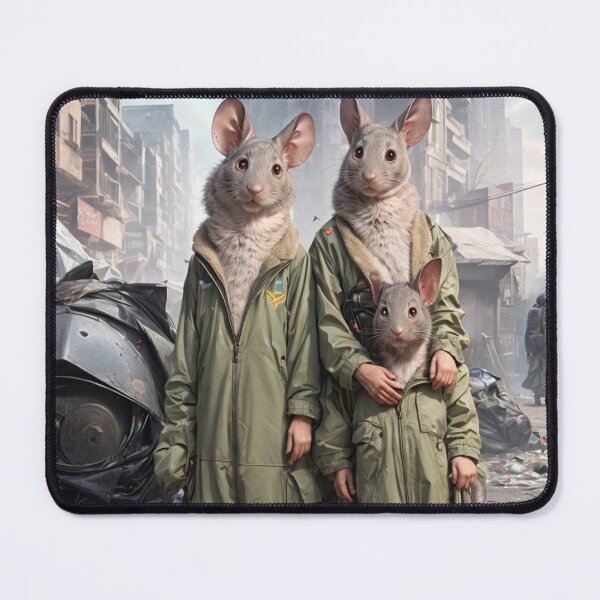 Item preview, The Futuristic Post Apocalypse Rat Family designed and sold by KALEIDOSCOPE UK.