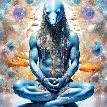 Artwork thumbnail, Dolphin Spirit Animal Shaman Guide by Kangaboy