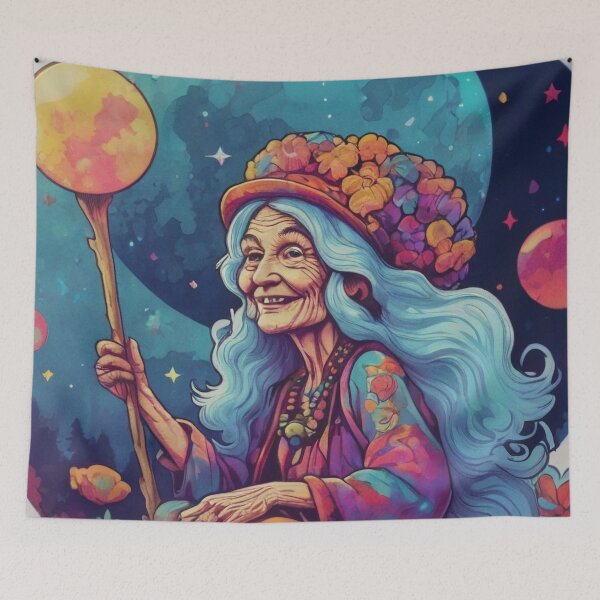 Item preview, Fungi Hippie Flower Grandma designed and sold by Random Designs.