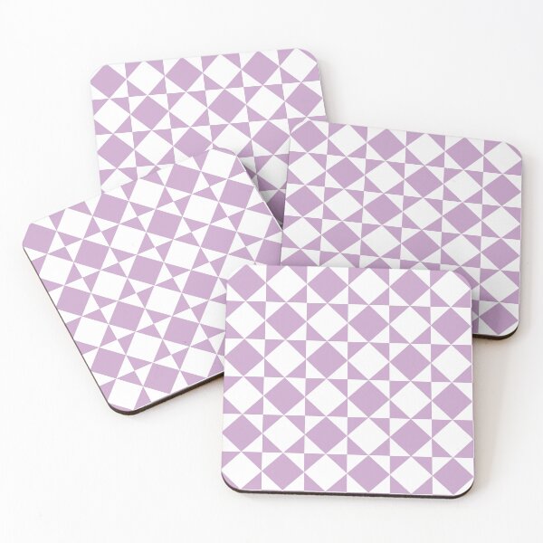 Item preview, Lilac & White Squares Pattern designed and sold by starrylite.