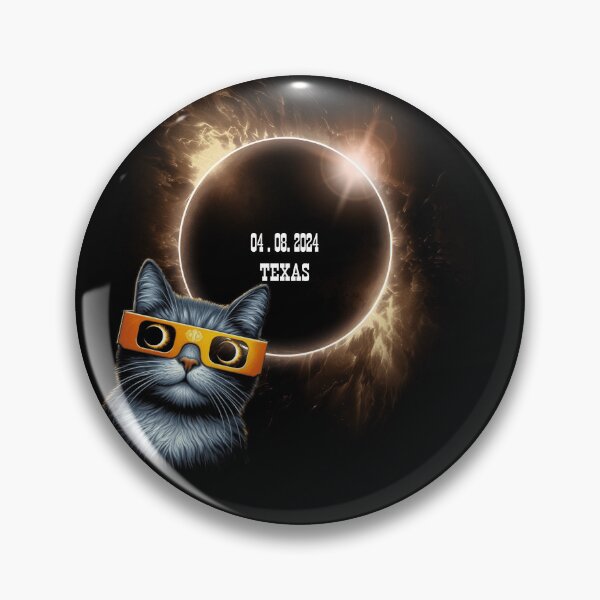 Item preview, 2024 Total Solar-Eclipse Cat Eclipse Glasses 2024 Total Solar-Eclipse 4.08.24 Texas designed and sold by Hema Thilakaratne.