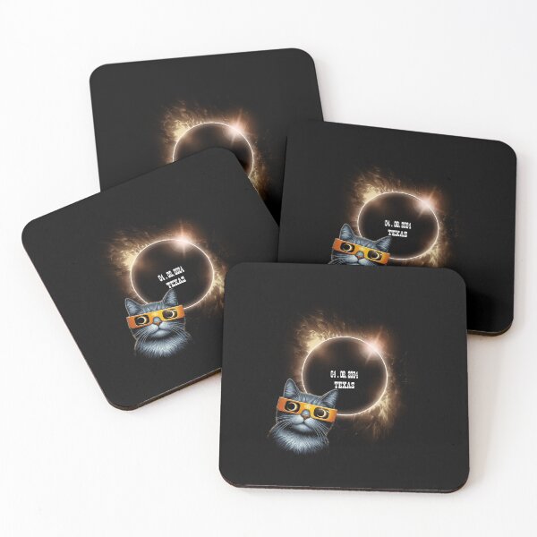 Item preview, 2024 Total Solar-Eclipse Cat Eclipse Glasses 2024 Total Solar-Eclipse 4.08.24 Texas designed and sold by Hema Thilakaratne.