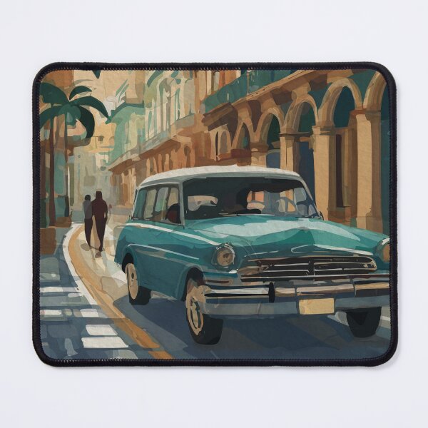 Item preview, Old Havana Street Scene Cuban Car designed and sold by TheJoeyStudio.