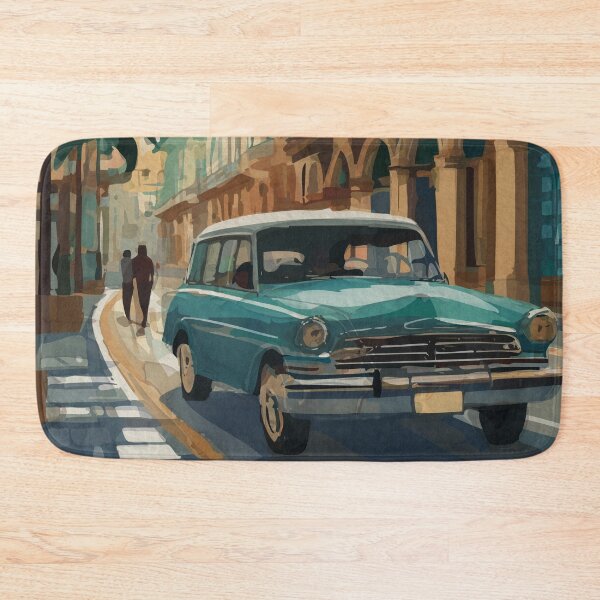 Item preview, Old Havana Street Scene Cuban Car designed and sold by TheJoeyStudio.