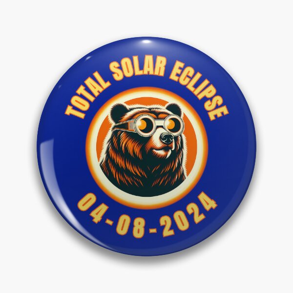 Item preview, Bear Wearing Solar Eclipse Glasses  designed and sold by WoodburyLake.