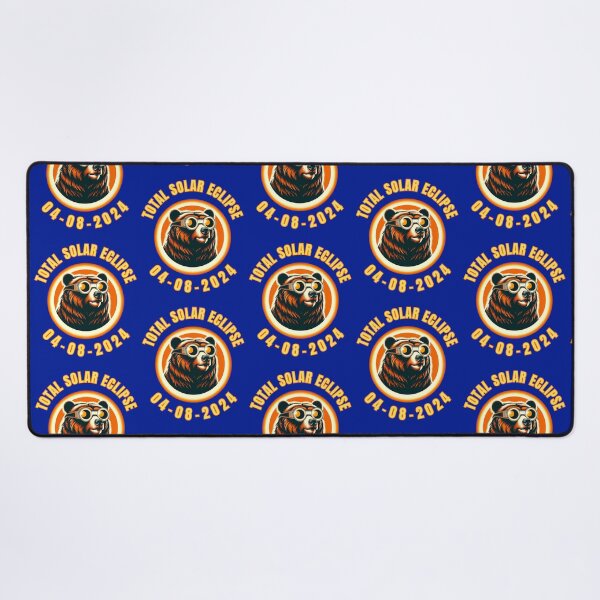 Item preview, Bear Wearing Solar Eclipse Glasses  designed and sold by WoodburyLake.