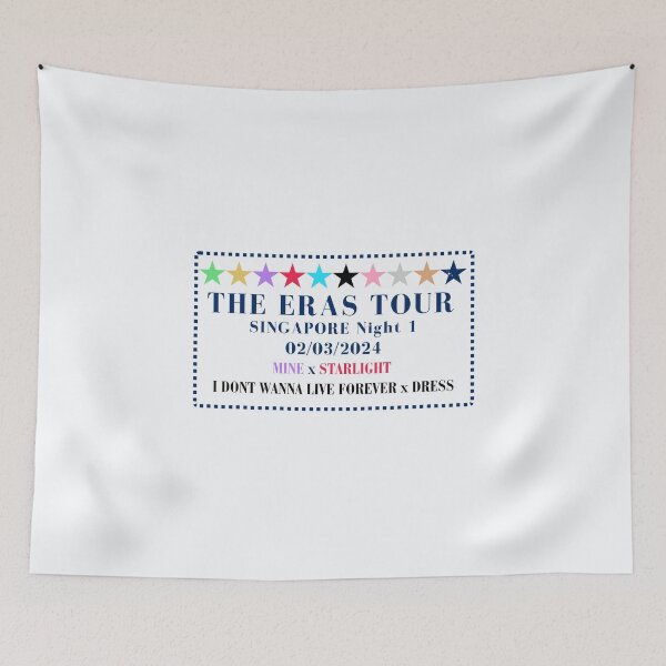 Item preview, Singapore Night 1 - Eras - Surprise Songs designed and sold by LisaMichelleArt.