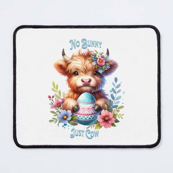Item preview, No Bunny Just Cow Easter Highland Baby Cow designed and sold by CraftyAnimal.