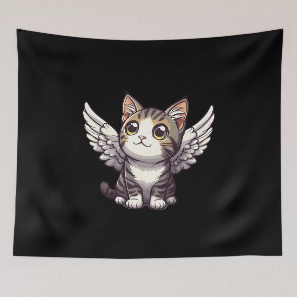 Item preview, Kawaii Tabby Cat Angel designed and sold by Metin Ozer.
