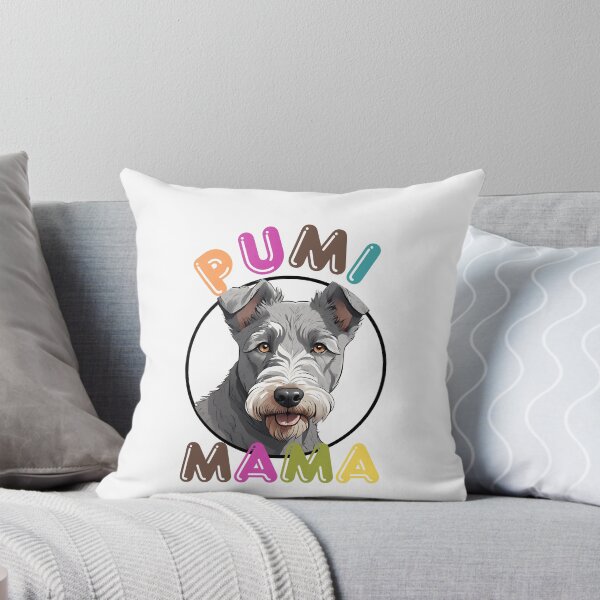 Item preview, Colorful Aesthetic With a Dog Breed Pumi "Dog Mama" designed and sold by GoodyPaws.