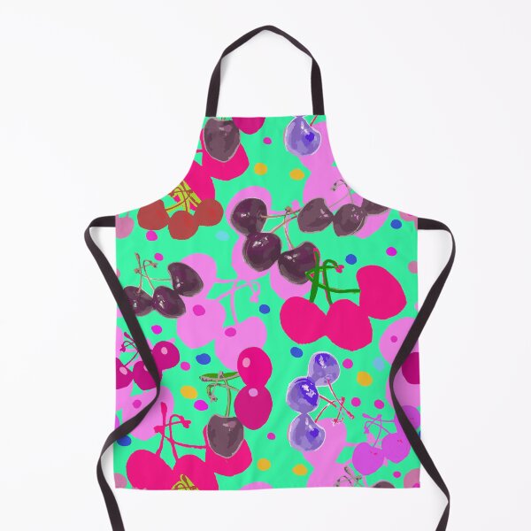 Item preview, Colorful Cherries Photography and Colored Dots - Repeating Pattern designed and sold by Victoria Rose.