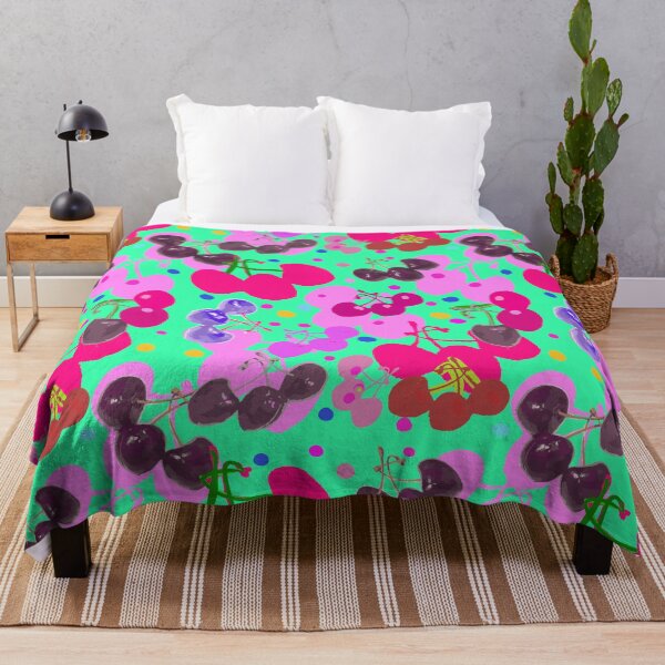 Item preview, Colorful Cherries Photography and Colored Dots - Repeating Pattern designed and sold by Victoria Rose.
