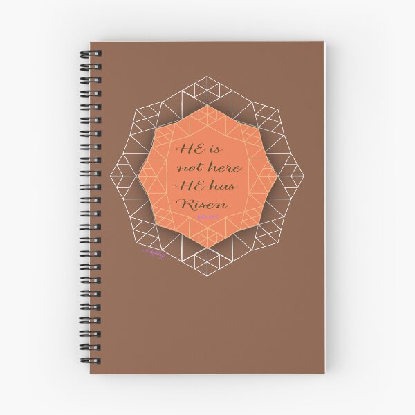 Item preview, Christian Easter Card quote, "HE is not here He has risen" Geometric designed and sold by Ldydesign.