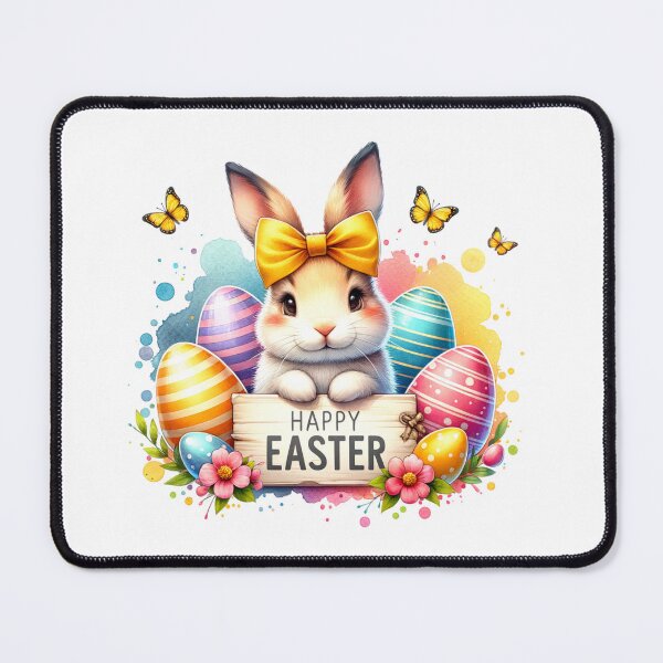 Item preview, Happy Easter Cute Bunny designed and sold by CraftyAnimal.
